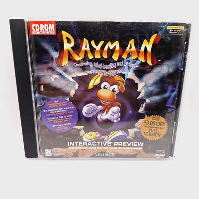 Rayman: Interactive Preview Demo Disc PC CD-ROM CIB