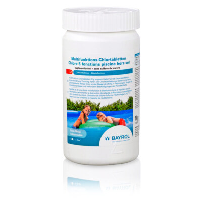 Multifunktions-Chlortabletten 5 in 1 (20 g) 1,0 kg - Quick-Up Pools BAYROL Chlor