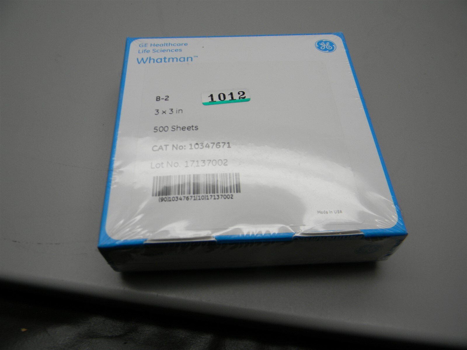 Whatman Grade B2 Kjeldahl Analysis Weighing Paper, 3x 3in, 500 Pk