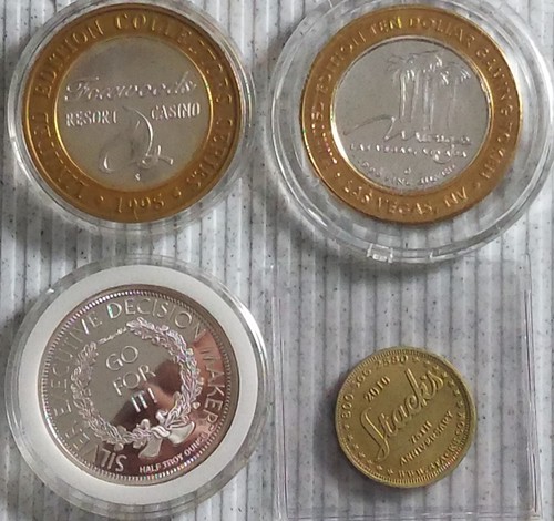 (3) Silver Tokens - Executive Decision Maker + Mirage Danny Gans ...