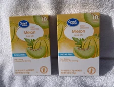 Tropical Melon Sugar Free Drink Mix Packets Great Value HTF!! 2 Boxes Watertok