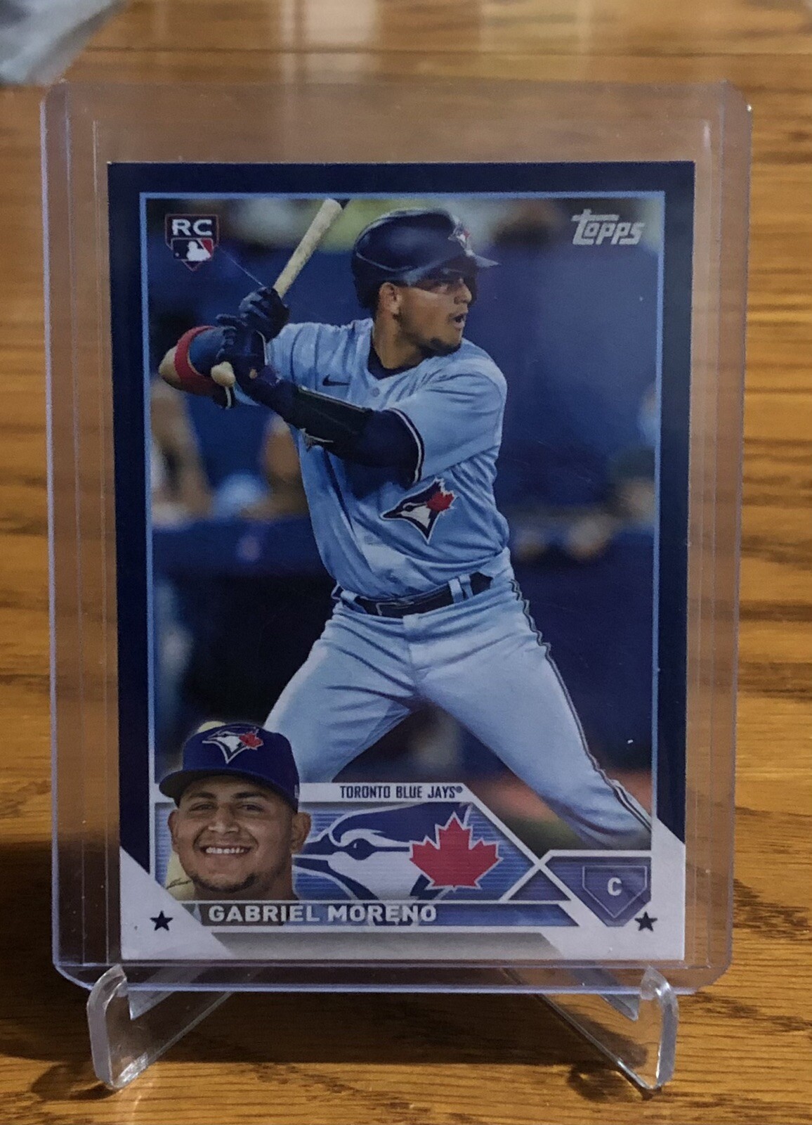 2023 Topps Series 1 Gabriel Moreno RC Retail Blue Border Rookie #169 Blue Jays