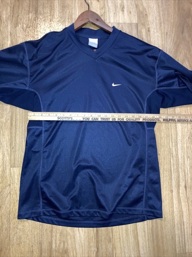 2 Pieces- Nike Long Sleeve Black Swoosh Collar Shirt & Blue Short Sleeve, Large - Picture 11 of 12