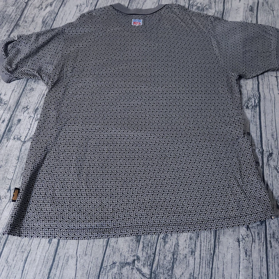 Camisa polo masculina Pittsburgh Steelers XL Reebok NFL preta NFL TEAM APPAREL EUC - Imagem 3 de 4