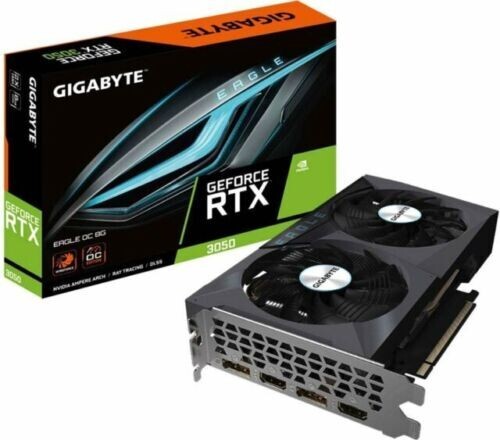 GIGABYTE GeForce RTX 3050 EAGLE OC 8GB GDDR6 Graphics Card