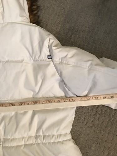 Alpine North Madden Puffer Long White Faux Fur hooded Jacket - Large - Picture 6 of 6