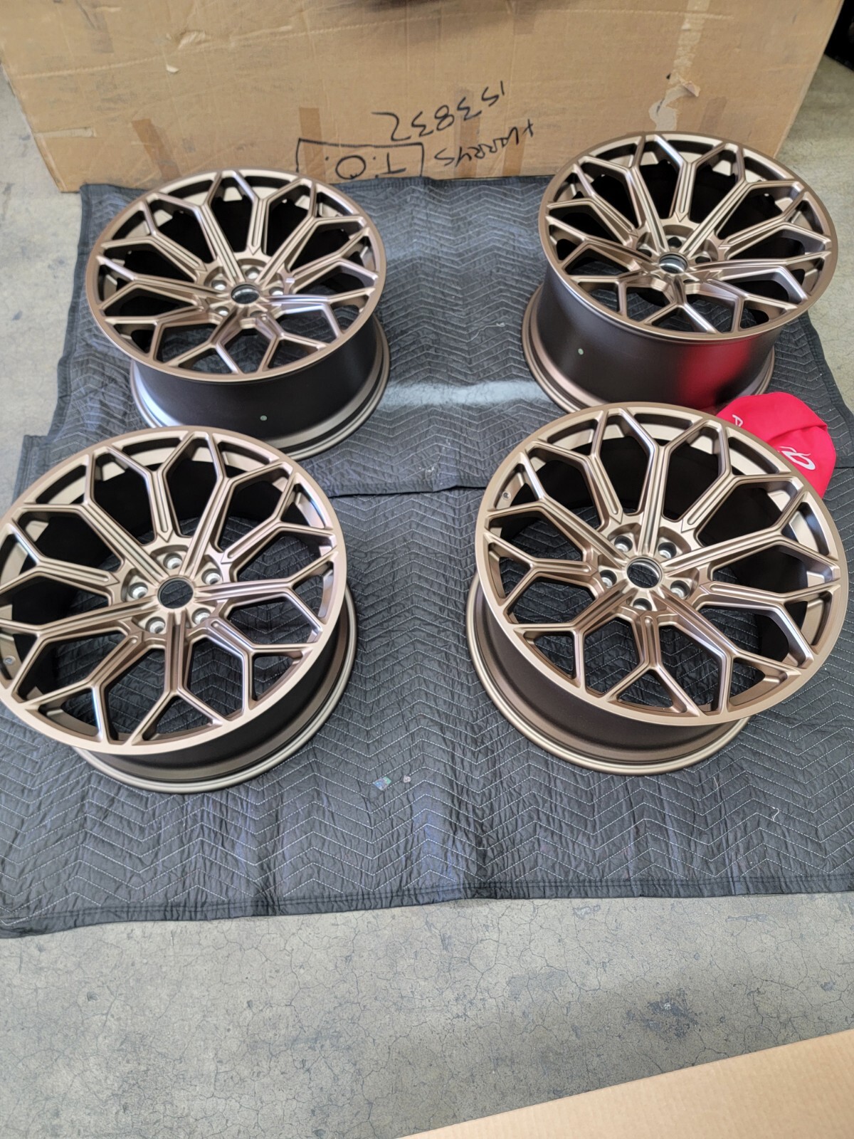 LAMBORGHINI URUS AURIGA WHEELS RIMS SET OEM NEW FACTORY BRONZE 