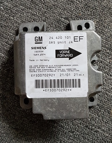 Airbag Steuergerät Opel Omega B Siemens 1923594 5WK4 2974