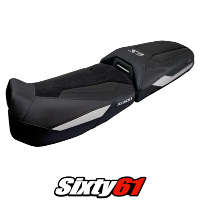BMW R1300GS Adventure 2024-2026 Seat Cover Tappezzeria Ultragrip Black Silver