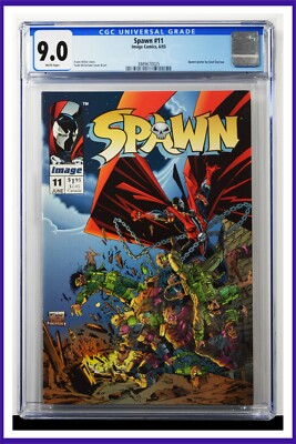 Spawn #11 CGC Graded 9.0 Image June 1993 White Pages Comic Book.