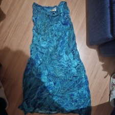Vintage the hawaiian original multi colored blue maxi dress size L