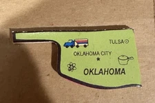 Oklahoma REPLACEMENT STATE Small World Toys Wooden U.S.A. Map 1994 Puzzle