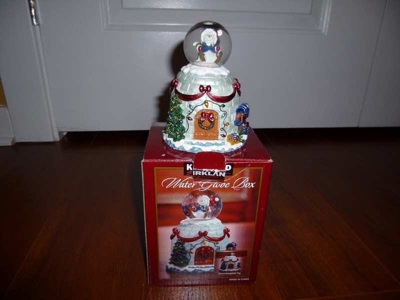 Kirkland Water Globe Box featuring Snowman