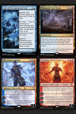 mtg storm force of nature commander deck MTG Commander Deck EDH Deck Storm, Force of Nature 100 Magic Cards –  Moonveil Games main image 0