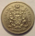 CANADA 50 Cents - 1974 Half-Dollar - circulated - Worldwide Postage