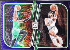 2023-24 Donruss Optical Optical Illusions Jayson Tatum/Jaylen Brown #2 Purple