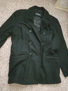 guess wool pea coat