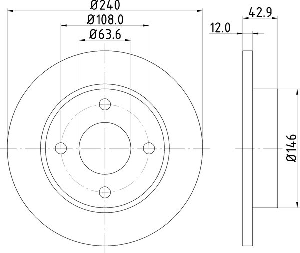 2x Mintex Discs Front fits Ford Fiesta 1.3 i 1.25 16V 1.8 D Mazda 121 Courier