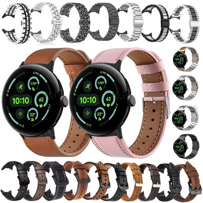 Leder Metall Armband Für Google Pixel Watch 3 45mm Nylonband Ersatz Uhrenarmband