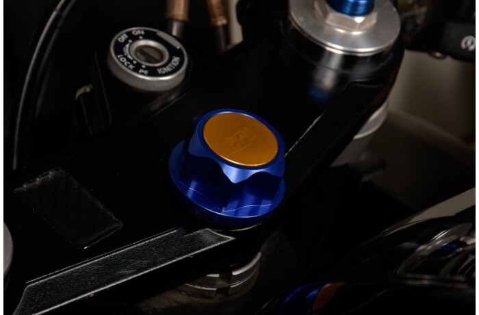 Douille filetée de direction bleu-or ultra-résistante Aprilia - 4