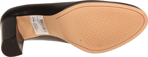 Bomba de cuero negro Clarks Kaylin Cara para mujer talla 7 M - Imagen 3 de 3