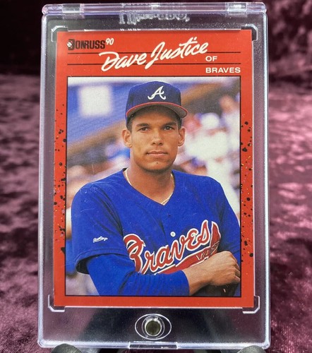 David Justice 1990 Donruss RC MINT Rated Rookie Atlanta Braves Jersey Chipper SP