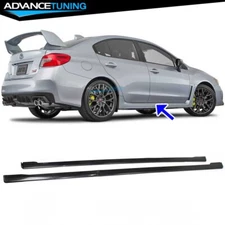 Fits 15-21 Subaru WRX STI Sedan 4-Door JDM Side Skirts Extension Rocker Panel PP