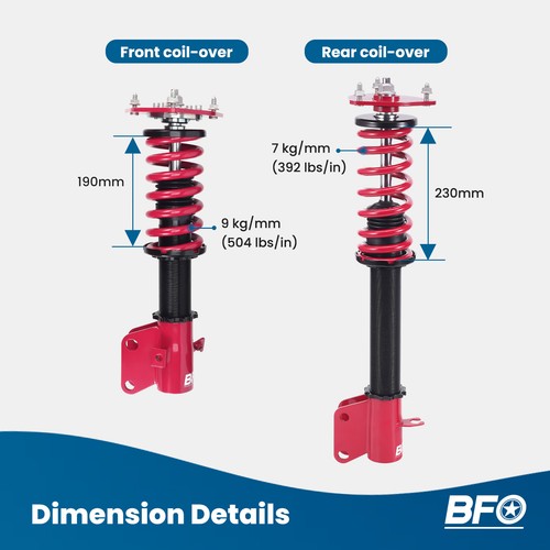 New Coilover Shock for Subaru Impreza GDA GDB 2002-2007 Absorber - Picture 3 of 12