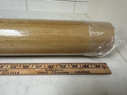 New Phillip Jeffries Wallpaper Natural Texture 1100/12YDS/36” W Grasscloth Ochre - 第 4/16 張圖片