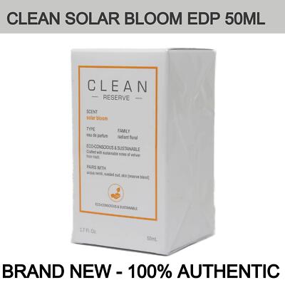Brand New Clean Solar Bloom Unisex Eau de Parfum 1.7oz/50ml Spray | eBay
