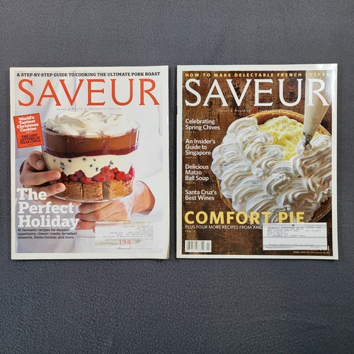 Saveur Magazine Lot of 12 Cooking Recipes Roasting Holidays Italian 2007/2011 - Picture 5 of 23