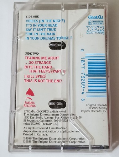 AGENT ORANGE THIS IS THE VOICE 1986 TAPE CASSETTE ENIGMA RECORDS PUNK ROCK lp 45 - Picture 4 of 24