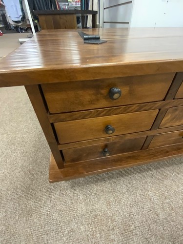 Laura Ashley Garrat 12 Drawer Coffee Table With Storage Dark Brown Collect IP33 - Picture 5 of 10