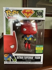 Funko Pop! Batman/Superman Fusion #506 SDCC Official Sticker w/ Protector