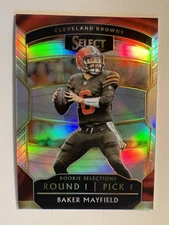 2018 SELECT “Round #1; Pick #1” #RS-1 - BAKER MAYFIELD  SILVER ROOKIE        R35