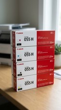 Canon 055H CRG055H Toner Cartridge Set 4 Pack High Yield - Sealed Box-NEW