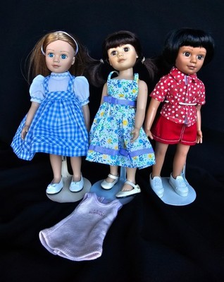 Madame Alexander Doll Factory at FAO Schwarz 9.5-inch 3 Doll LOT - FX450