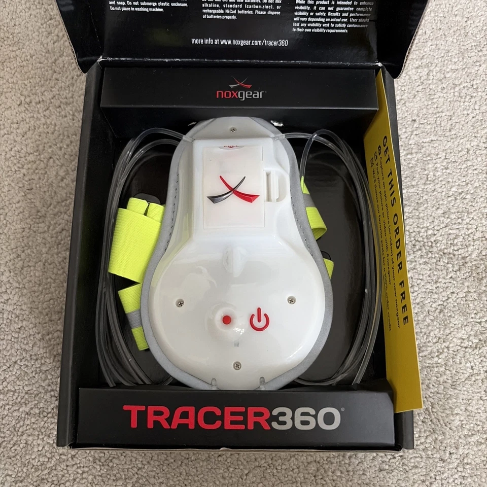 Chaleco de Visibilidad Noxgear Tracer360 Iluminado Correr Ciclismo Equipo de Seguridad Foto 2 de 3