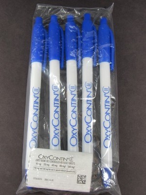 Oxycontin PENS Drug Rep Pharmaceutical Promo Lot of 5 Sealed in Original Package