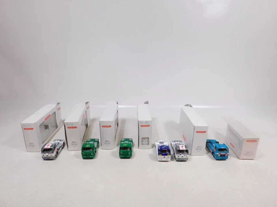 6x wiking H0 1:87 441 Camion da Corsa MB Bp Dea Dehnhardt Servizio Mint + Box # - Immagine 4 di 4