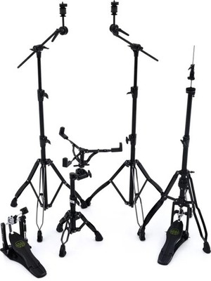 Mapex Armory 5-piece Hardware Pack with Single Pedal - Black Plated