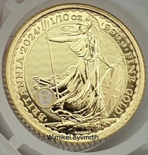 2024 Britannia 1/10oz Gold Bullion Coin
