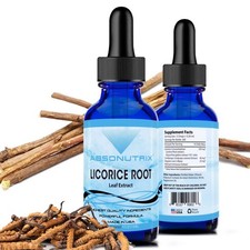 Absonutrix Licorice Root 330 mg, 4 Oz Liquid, 300 Servings, Made in USA