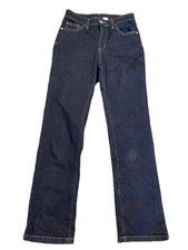 Women�s Jeans Navy Straight Leg Mid Rise Zip W28 L29 Size S