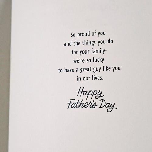 Hallmark Father's Day Greeting Card For Brother Green Leaves Gold - Picture 7 of 8