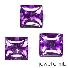 Affordable Amethyst Buff Top Loose Gemstone, Square ~8&times;8mm