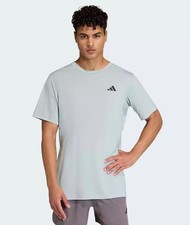 adidas Men's Medium Designed for Training Essentials T Shirt Wonder Sage Green