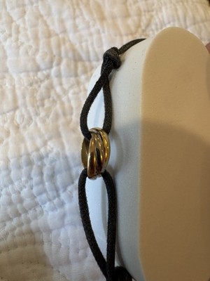 Cartier Trinity Cord Bracelet 18K/750 Yellow Gold White Gold Pink Gold