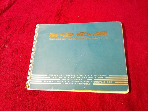 ORIGINAL 1964 CHEVROLET ENGINEERING FEATURES BOOK IMPALA CORVETTE CHEVELLE NOVA