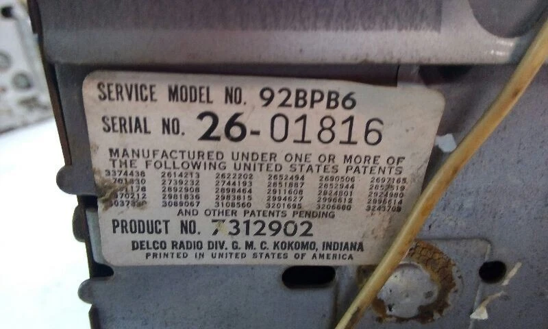 Radio Pontiac 69-70 modelo 92BP86 Foto 4 de 4